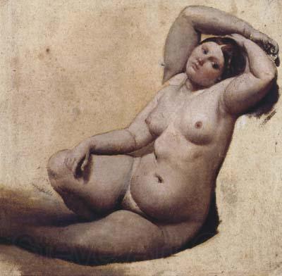 Jean Auguste Dominique Ingres Oil sketch for the Turkish Bath (mk04) Norge oil painting art